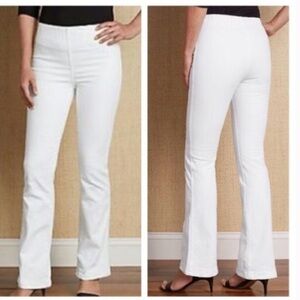 Soft Surroundings Triple S Bootcut Jeans White